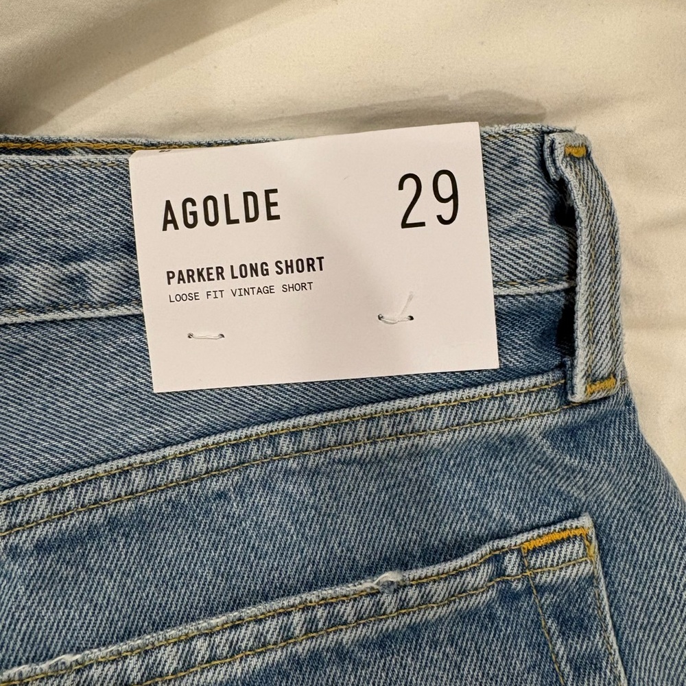 Agolde Parker Distressed Jean Shorts - Picture 2 of 7
